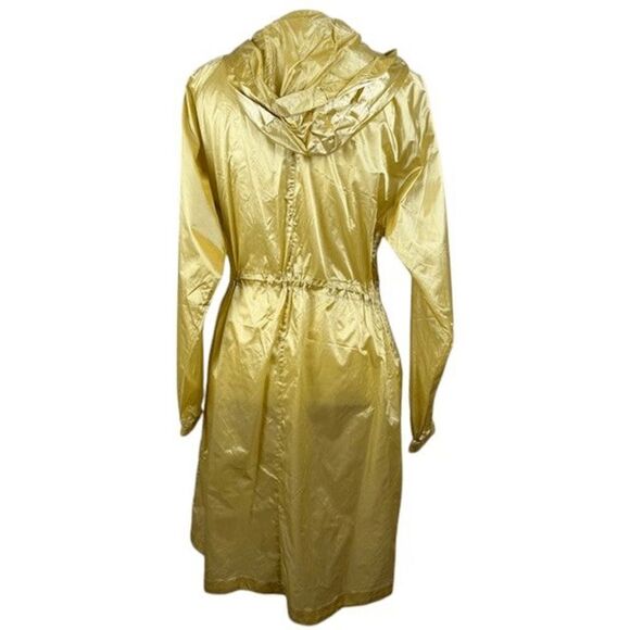 NWT Fabletics Karsyn Woven Jacket Windbreaker Golden Yellow Zip Up Midi Small - Picture 7 of 13